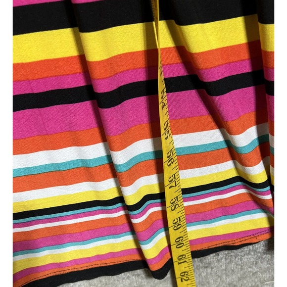 Notations Woman Sleeveless Paisley Maxi Dress Womens Size 2X Stretch Colorful - Picture 7 of 7